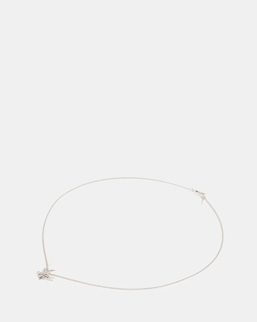 Swallow Pendant Sterling Silver Necklace