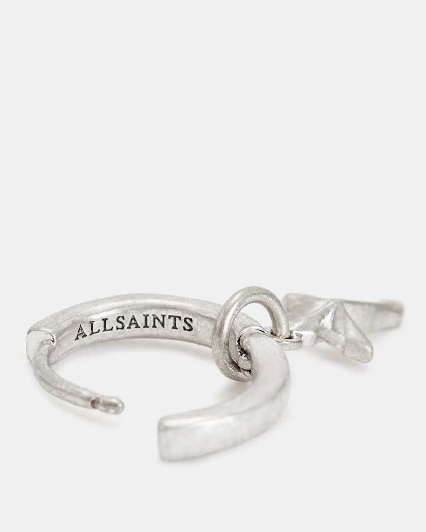 Kade Sterling Silver Cross Hoop Earrings