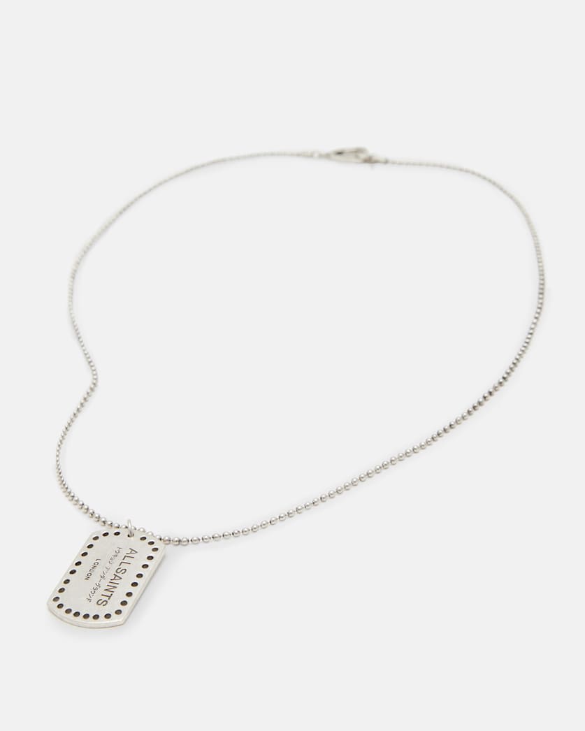 Underground Sterling Silver Tag Necklace