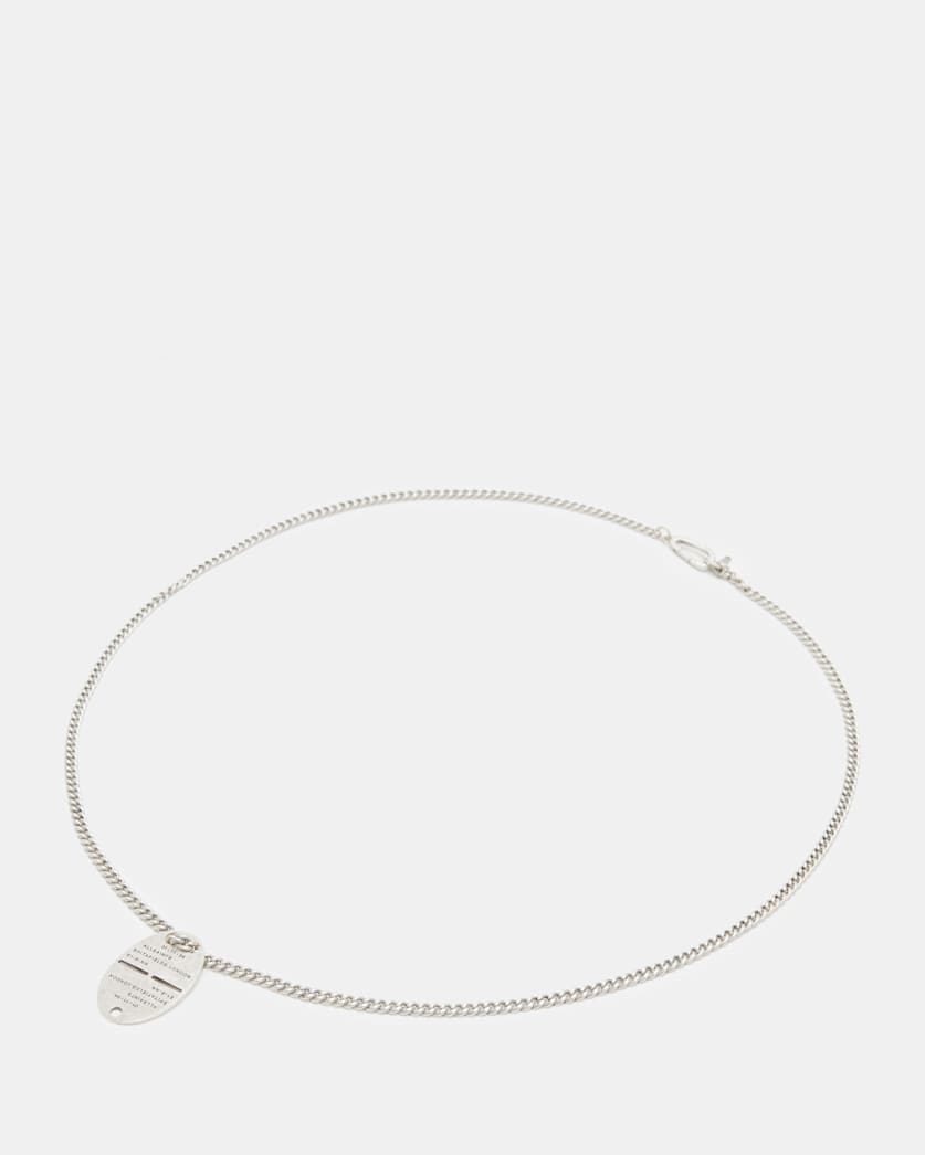 Adyn Sterling Silver Dog Tag Necklace