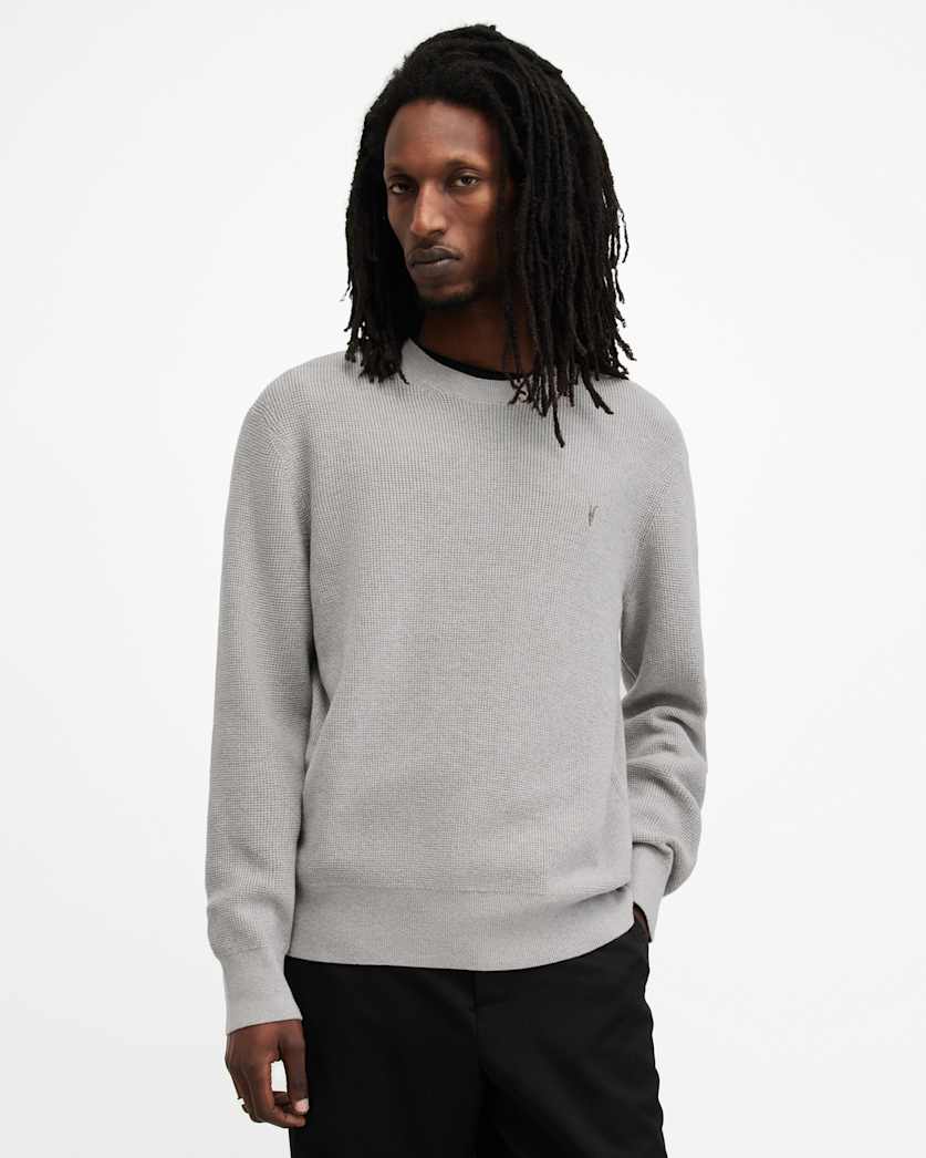 Aspen Waffle Texture Crew Neck Sweater