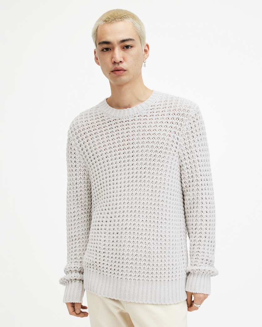 Illund Waffle Stitch Crew Neck Jumper