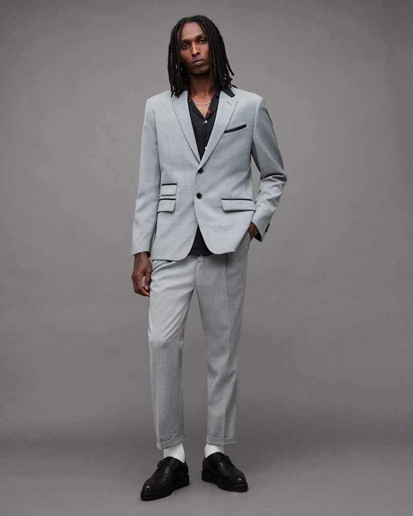 Buller Wool Blend Cropped Slim Trousers