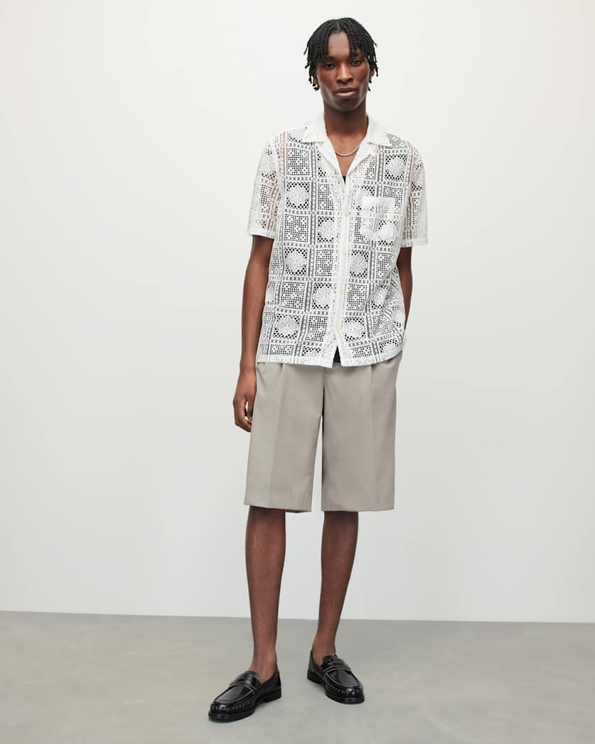 Llonga Crochet Lace Floral Shirt