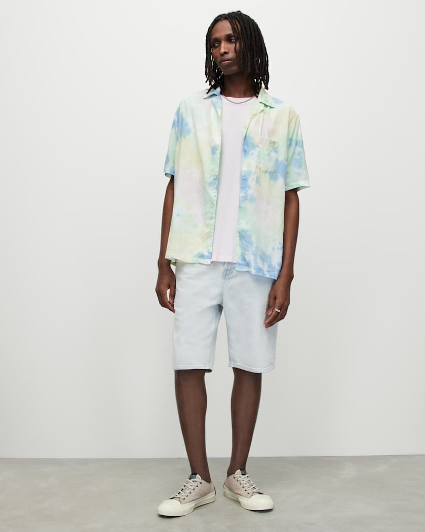 Pilar Tie Dye Linen Blend Shirt