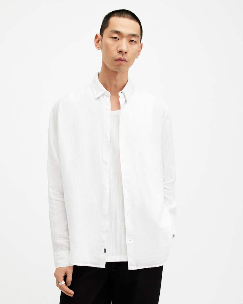 Cypress Long Sleeve Linen Relaxed Shirt