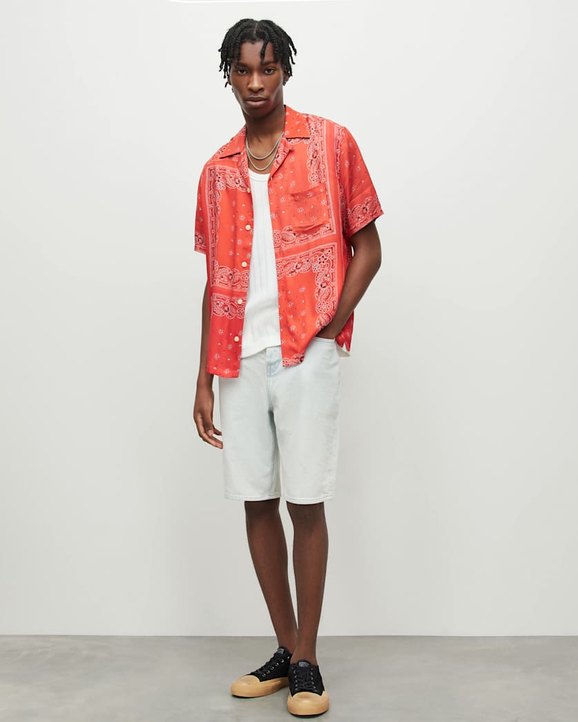 Tikal Short Sleeve Bandana Print Shirt