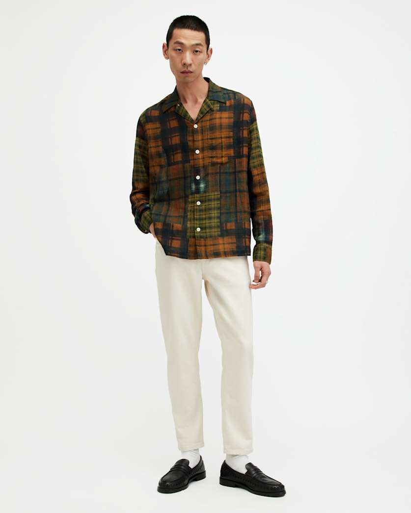 Carreaux Patchwork Checked Jacquard Shirt