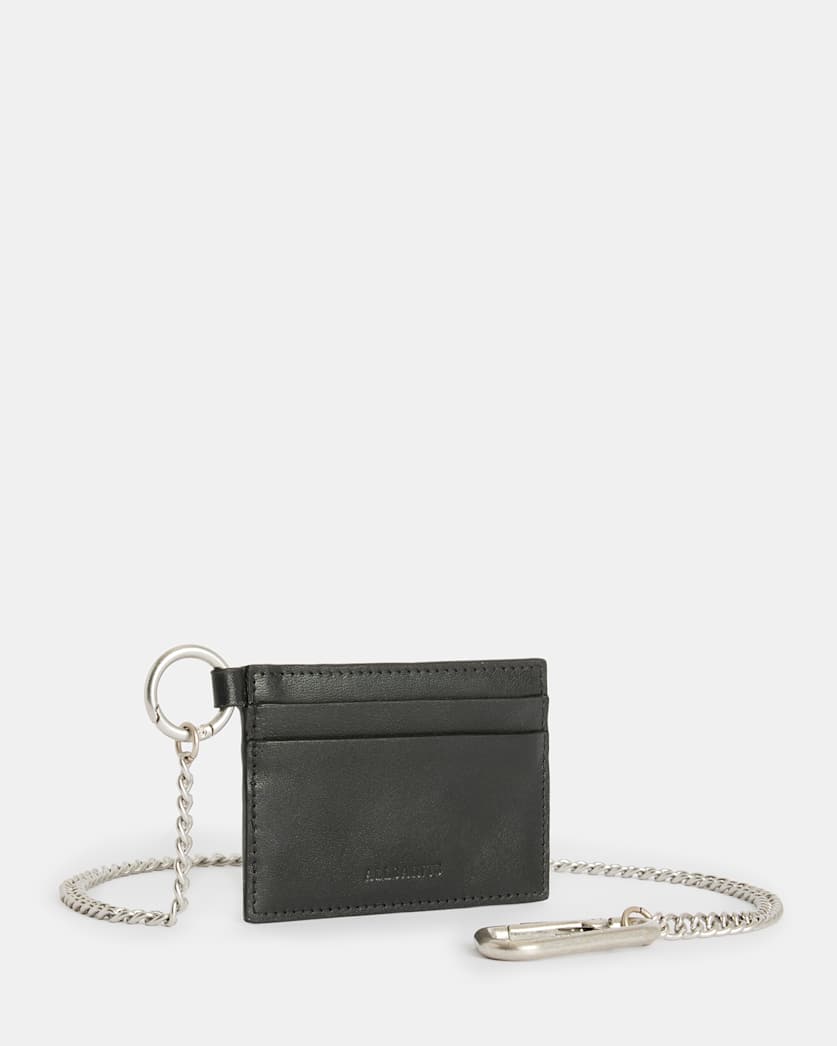 Makoto Chain Leather Cardholder Wallet