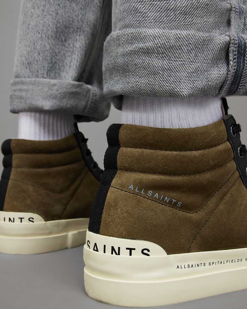 Maverick Leather High Top Trainers