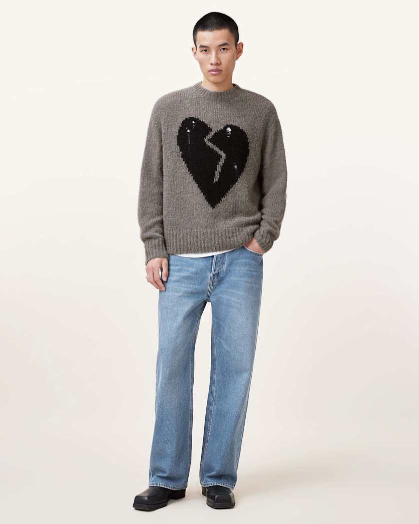 Luv Heart Oversized Knitted Jumper