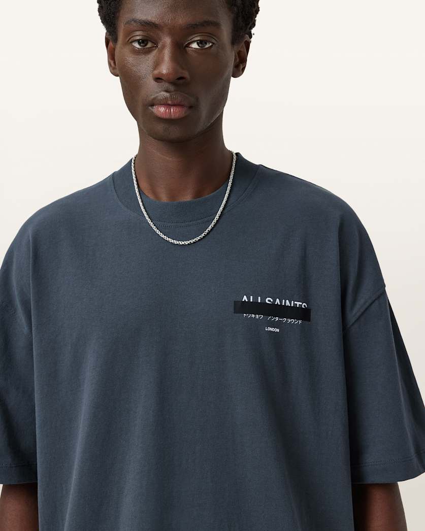 Redact Oversized Embroidered Logo T-Shirt