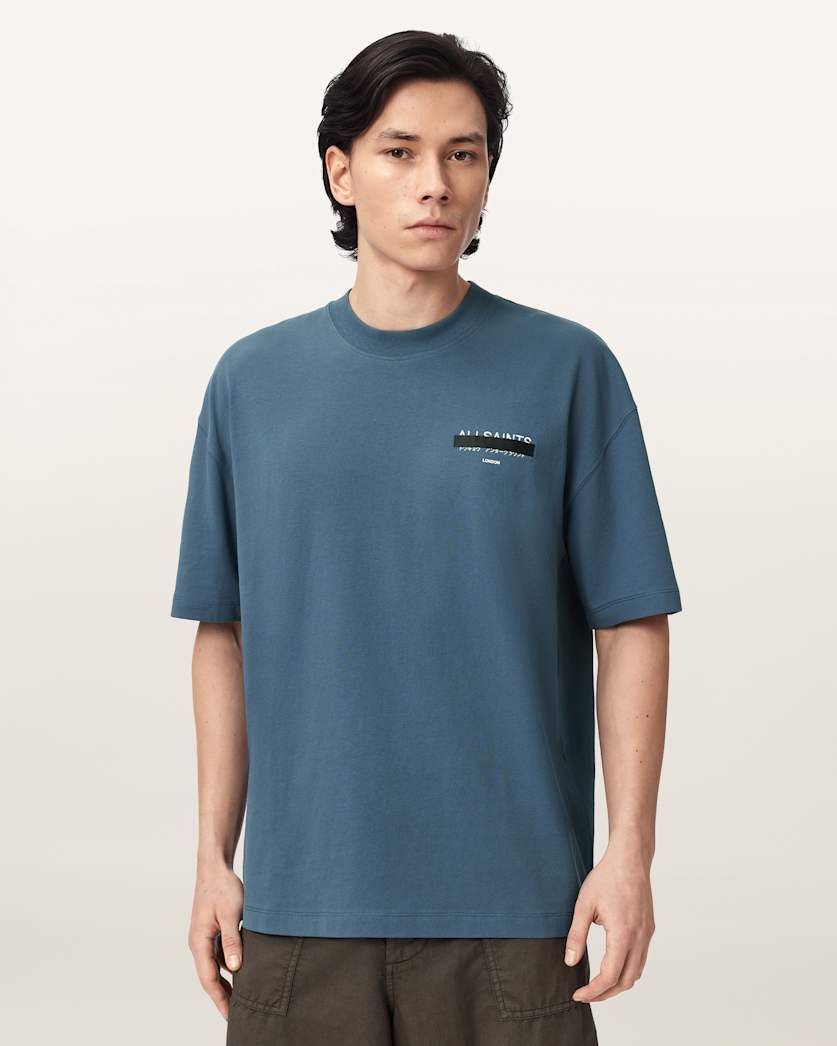 Redact Oversized Embroidered Logo T-Shirt