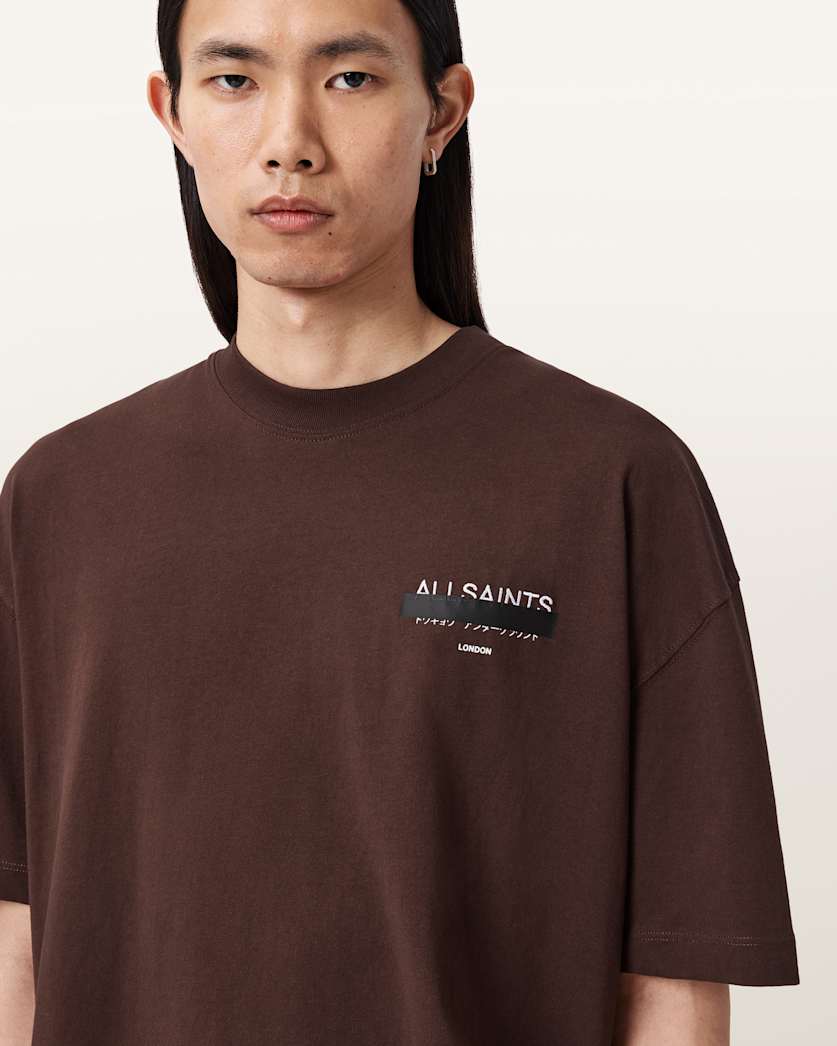 Redact Oversized Embroidered Logo T-Shirt