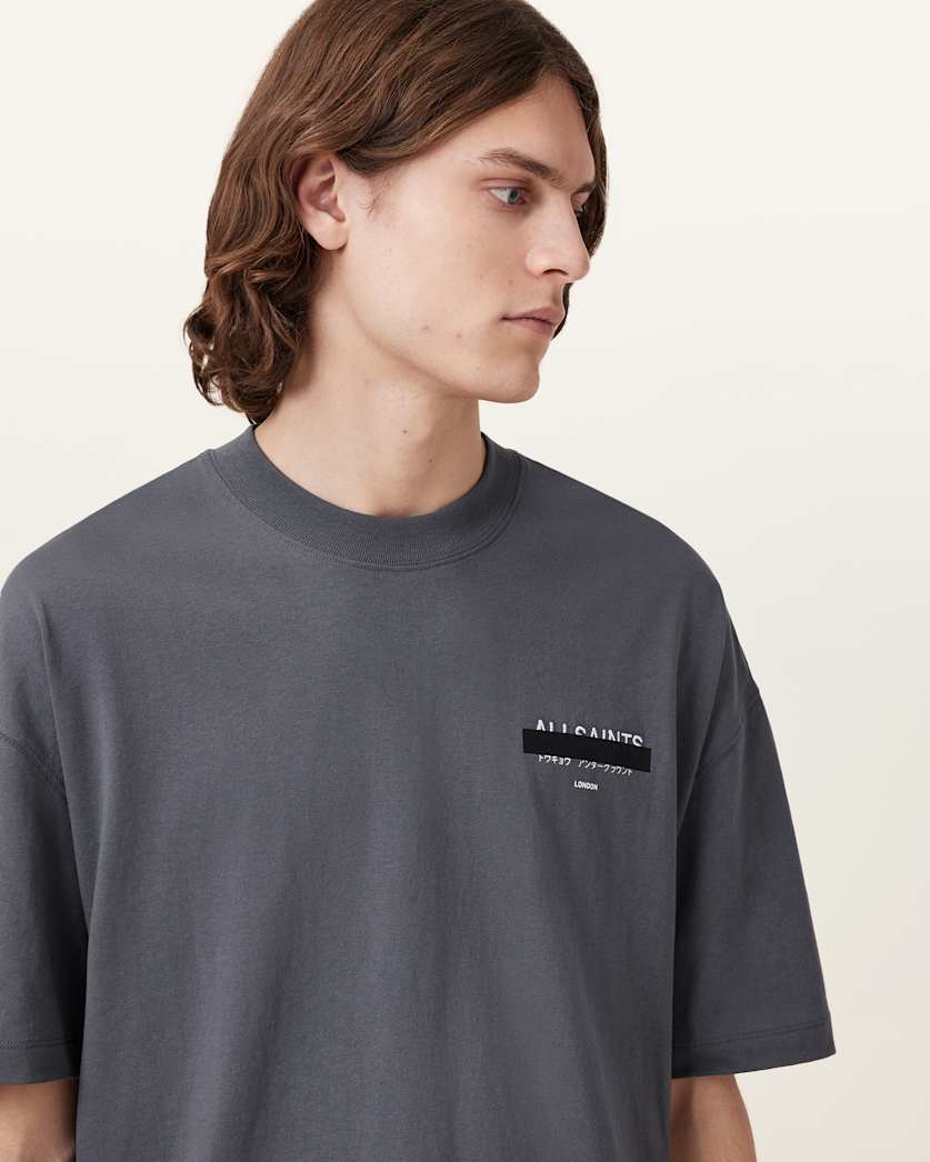 Redact Oversized Embroidered Logo T-Shirt