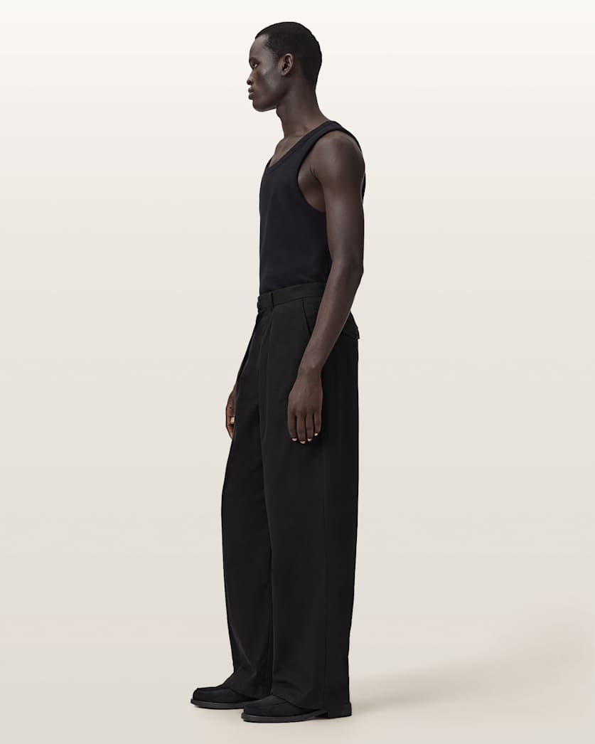 Conway Wide Leg Pleated Trousers