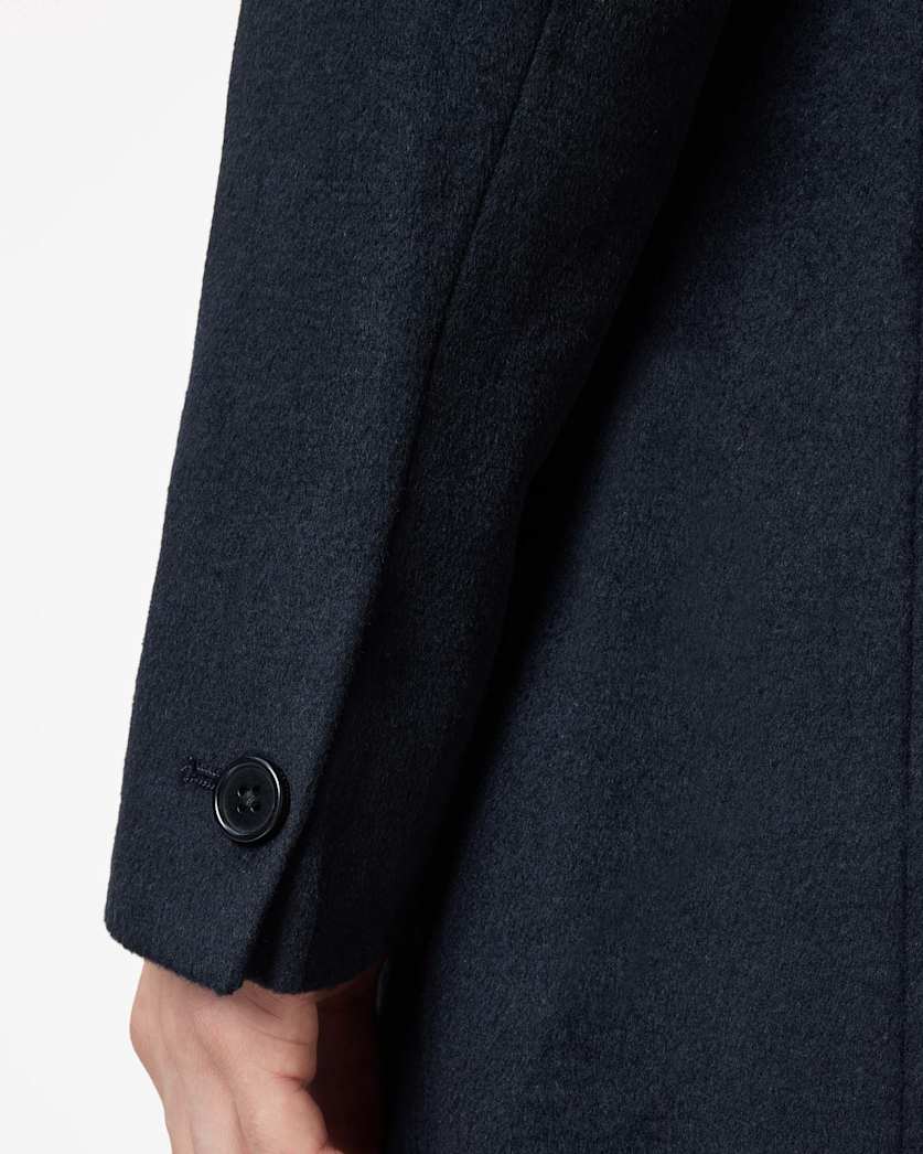 Hal Single Breasted Wool Blend Coat