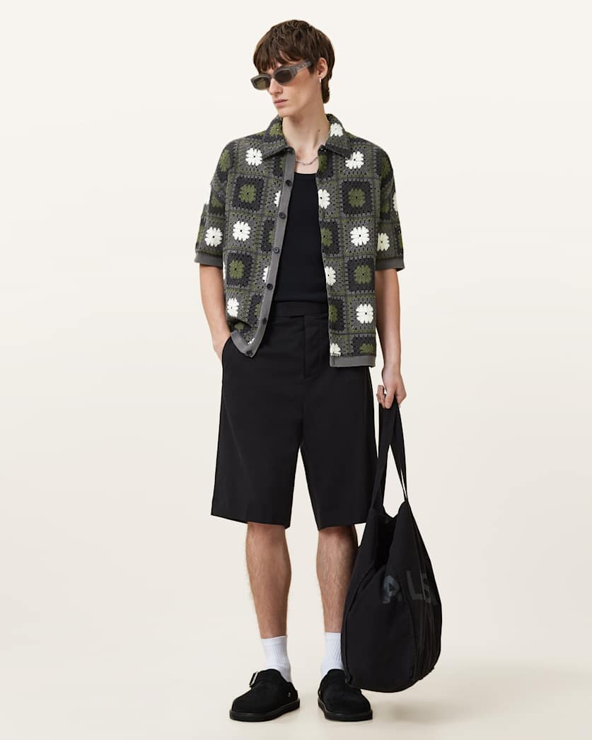 Mandon Crochet Knit Shirt