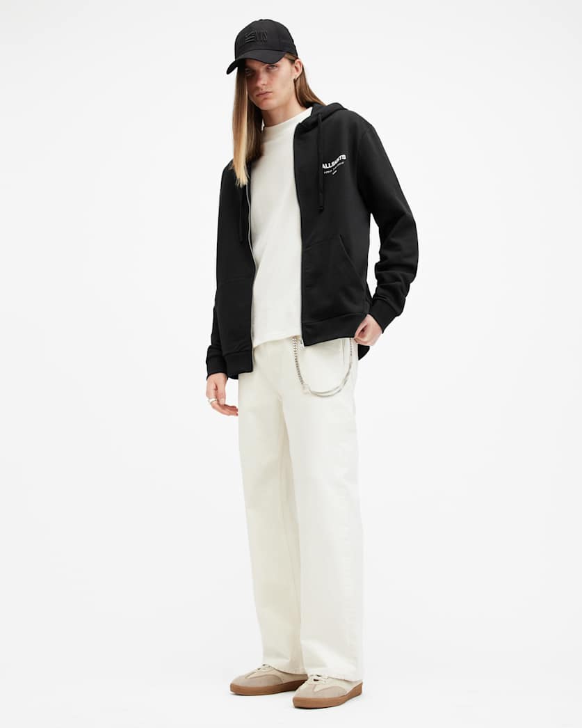 Underground Zip Logo Hoodie