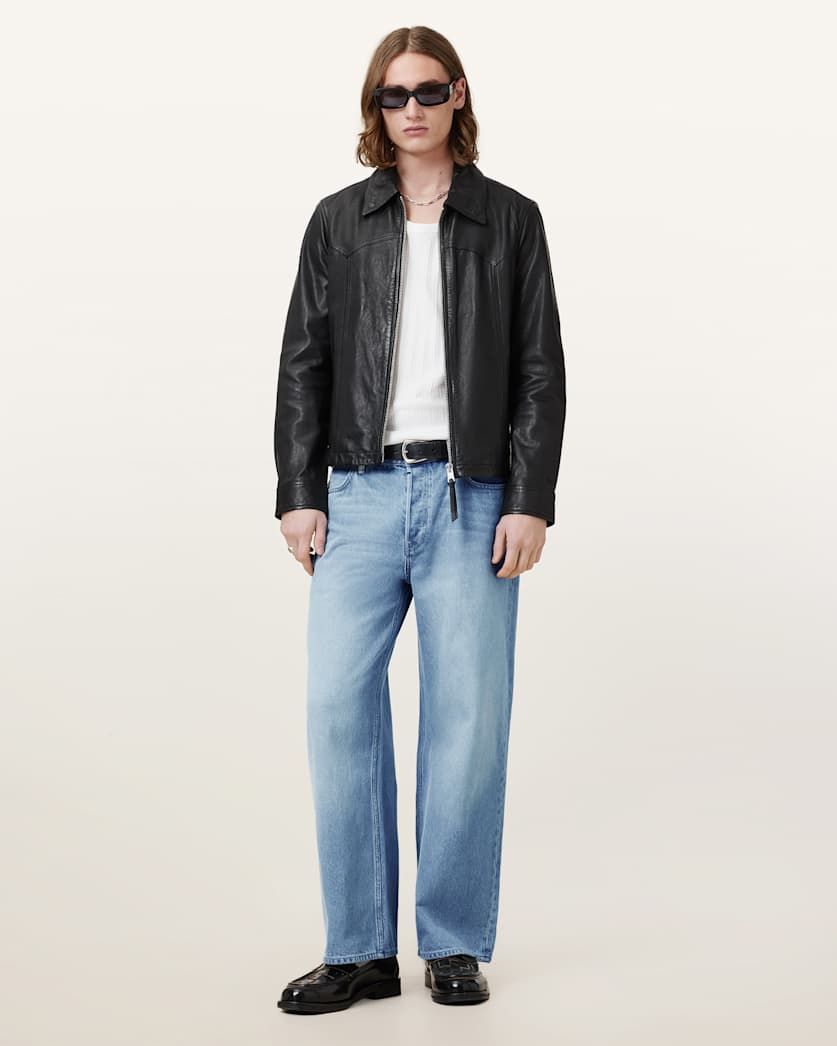 Lenny Loose Fit Wide Leg Denim Jeans