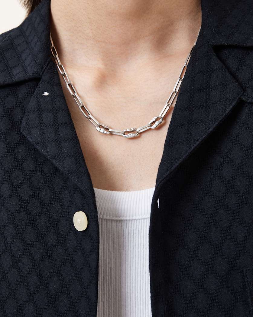 Lucas Sterling Silver Chain Necklace