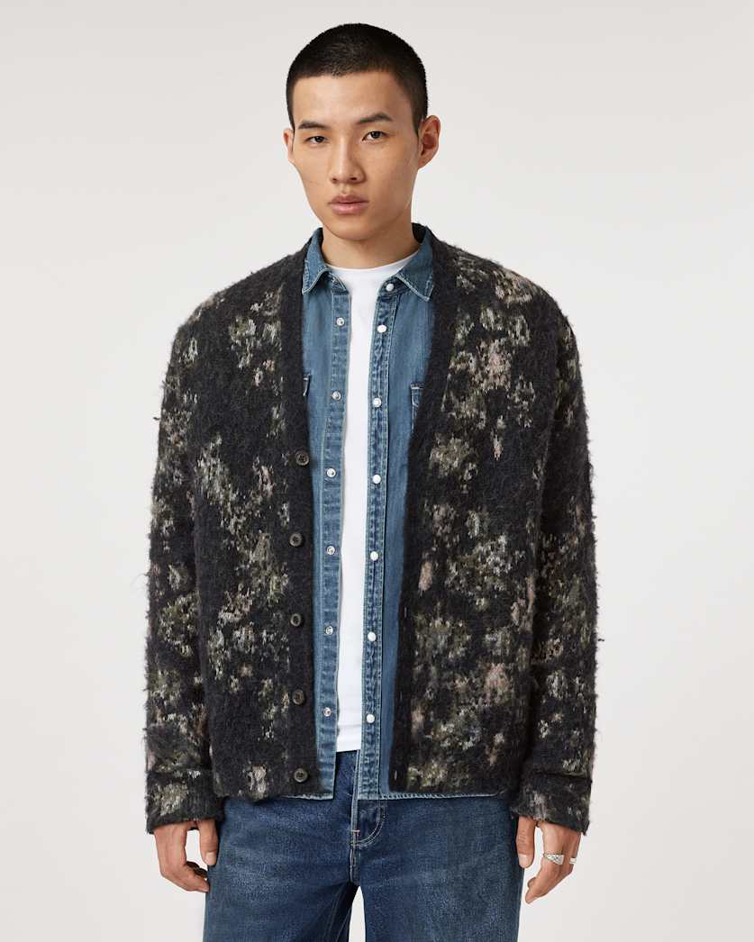 Aster Floral Jacquard Cardigan