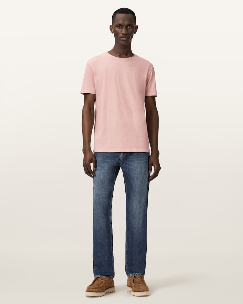 Figure Crew Neck Raw Edge T-Shirt