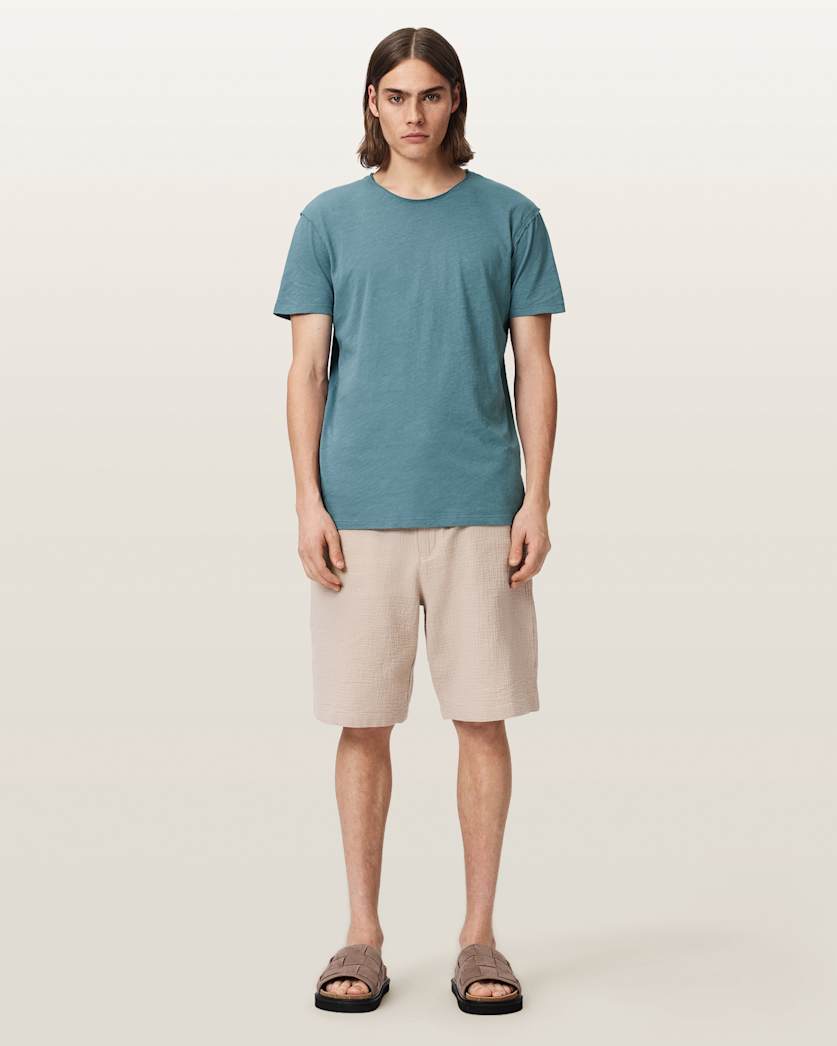 Figure Crew Neck Raw Edge T-Shirt