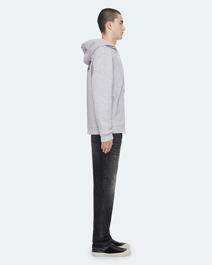 Redact Oversized Zip-Up Hoodie