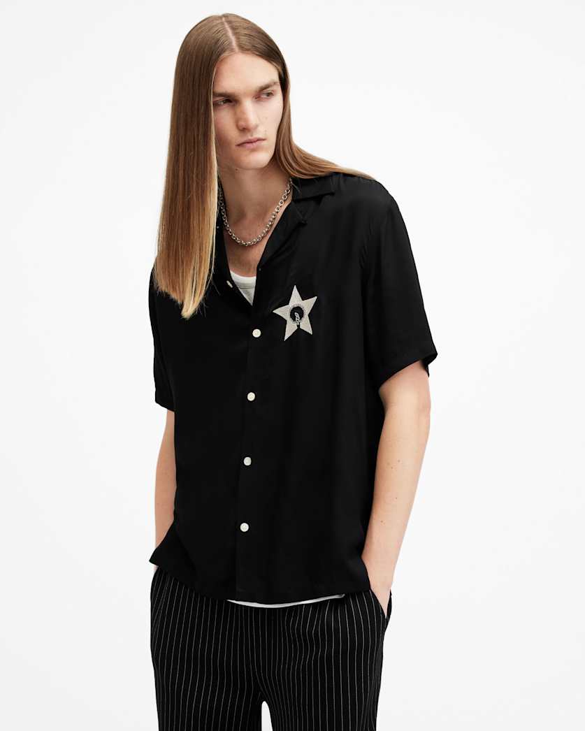 Wish Star Embroidered Relaxed Fit Shirt