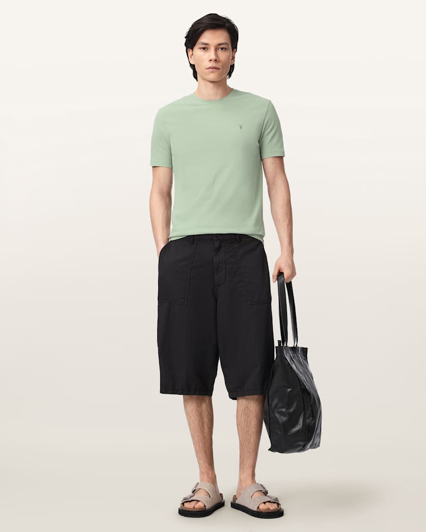Brace Brushed Cotton Crew Neck T-Shirt