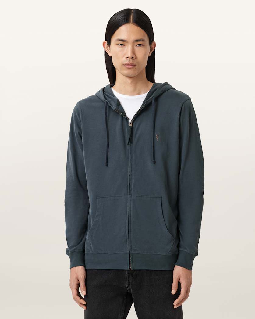 Brace Zip Up Brushed Cotton Ramskull Hoodie