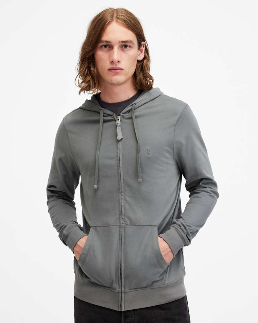 Brace Zip Up Brushed Cotton Ramskull Hoodie