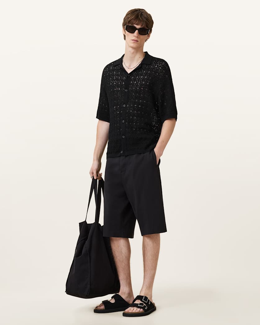 Loire Short Sleeve Open Knit Cardigan