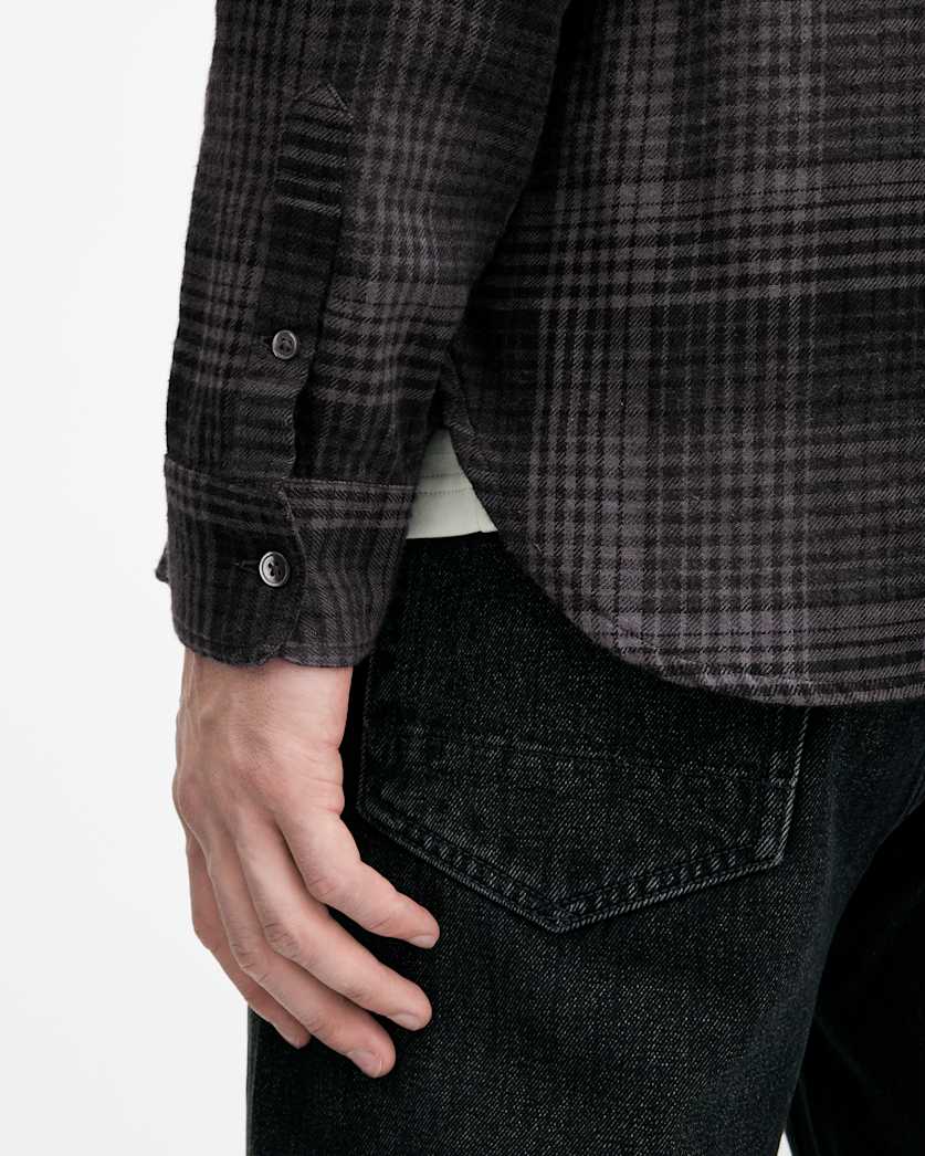 Sonik Brushed Checked Relaxed FIt Shirt