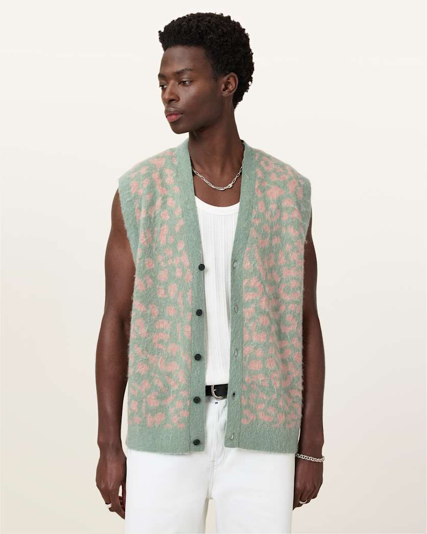 Serge Leopard Jacquard Vest