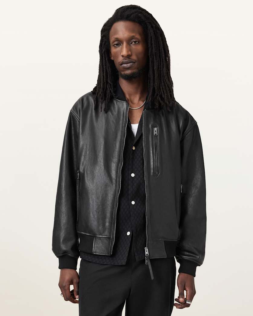 Kino Oversized Leather Bomber