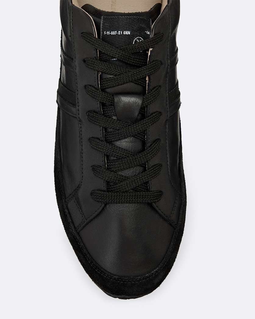 Liam Leather And Suede Low-Top Trainers