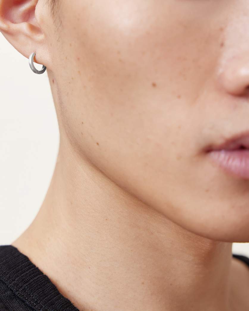 Ajax Sterling Silver Hoop Earring Set