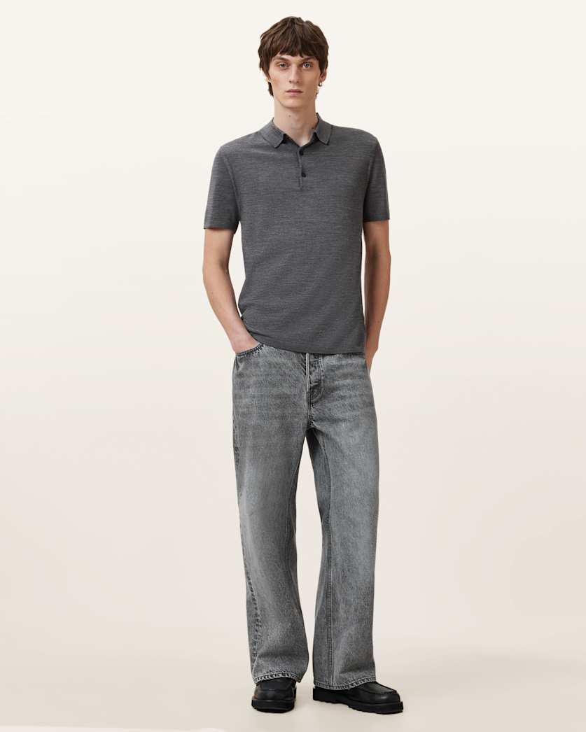 Maes Merino Short Sleeve Polo Shirt