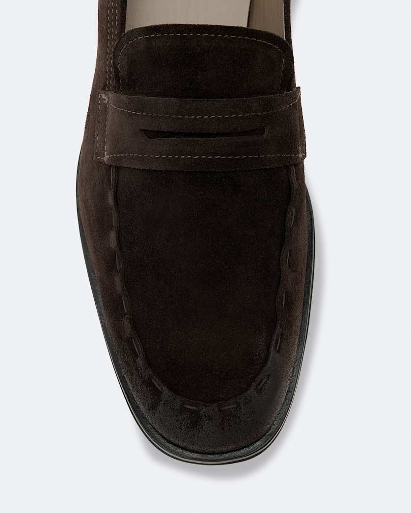 Jules Hand-Stitched Suede Loafers