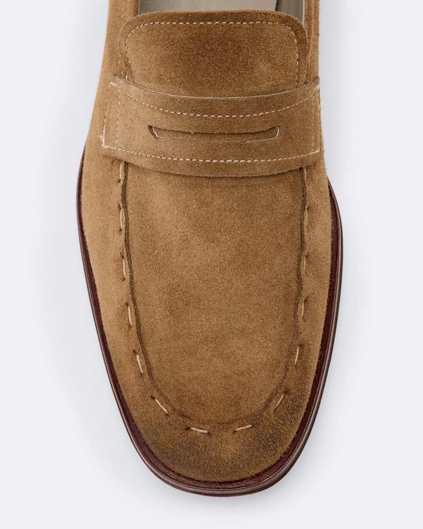 Jules Hand-Stitched Suede Loafers