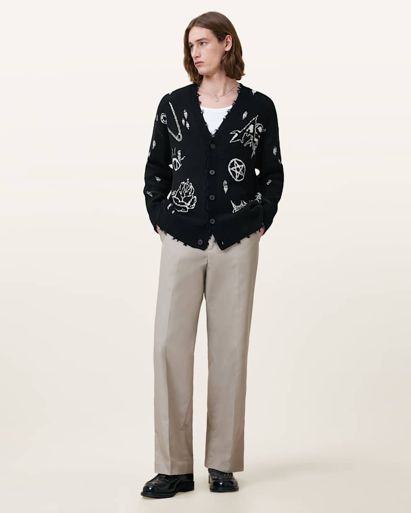 Koto Gothic Jacquard Cardigan