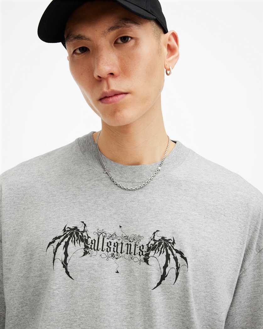 Angelic Oversized Gothic Logo T-Shirt