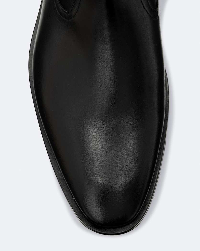 Hiro Zip-Up Leather Ankle Boots
