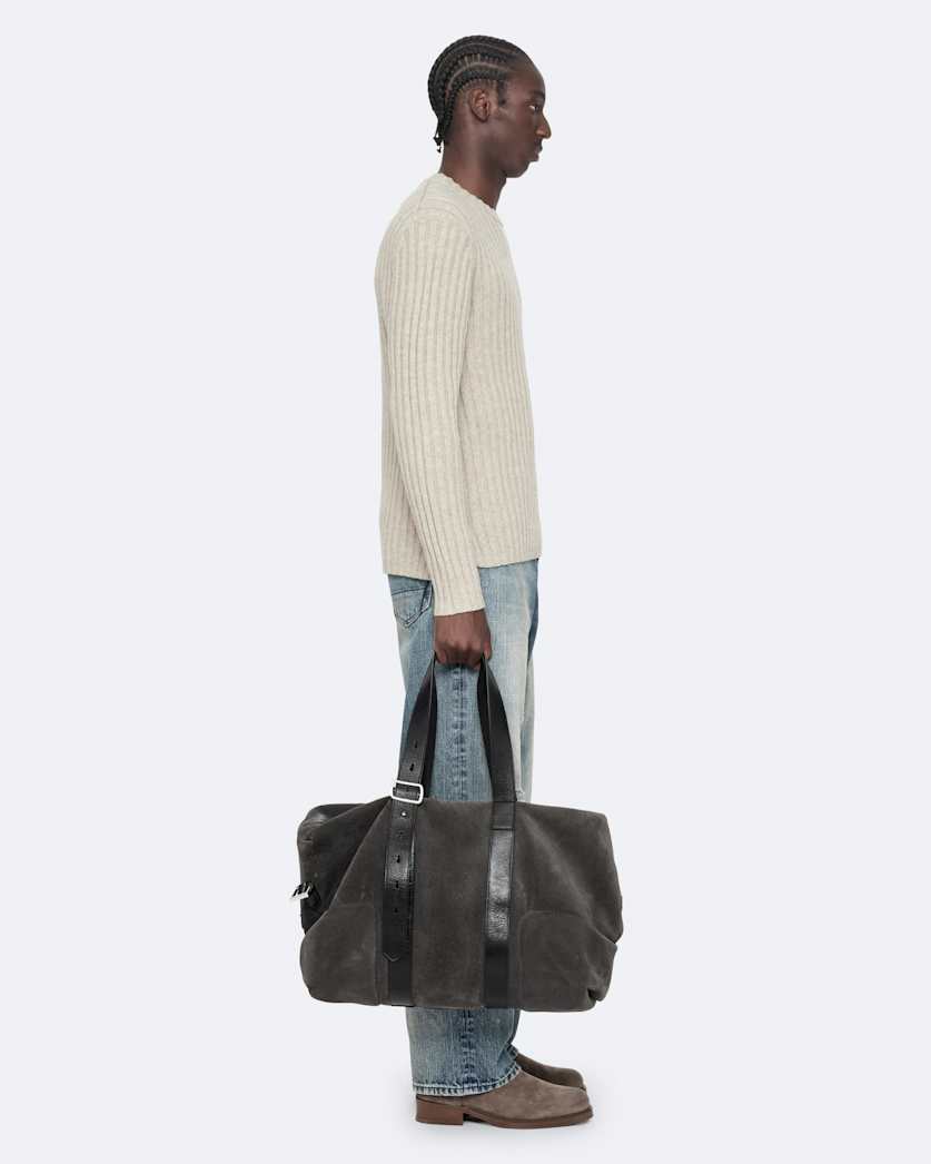 Crew-neck ribbed jumper