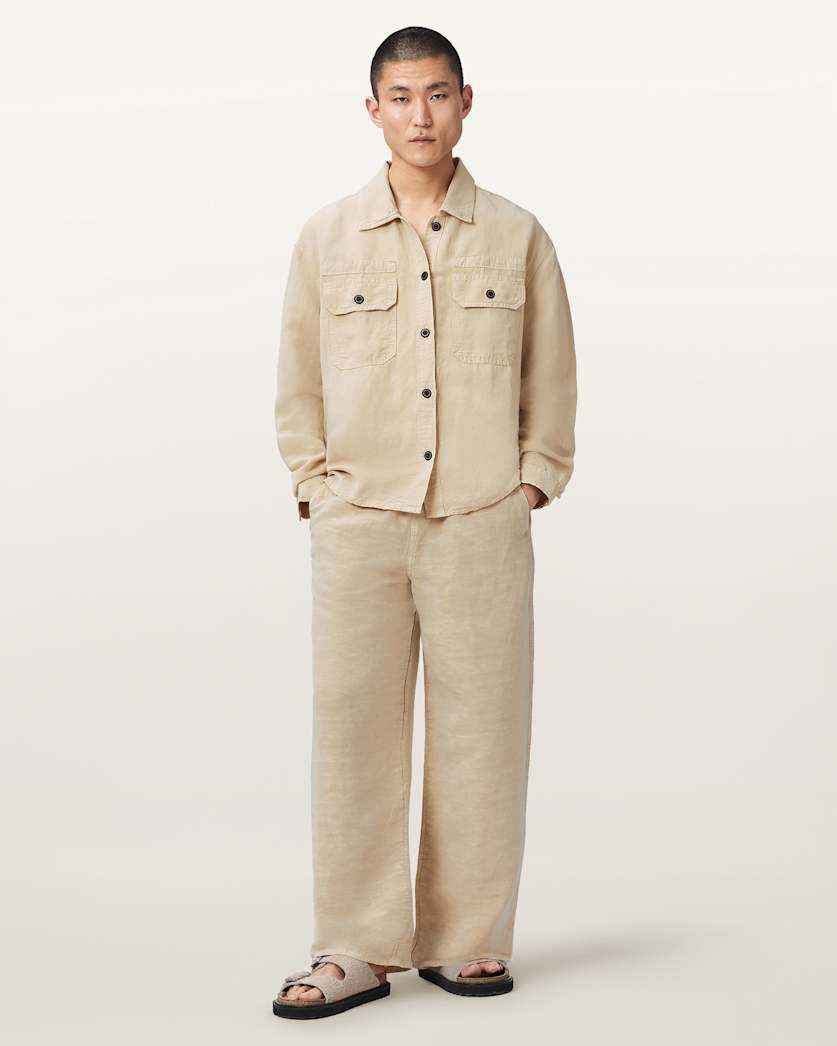 Korten Linen Blend Relaxed Fit Shacket