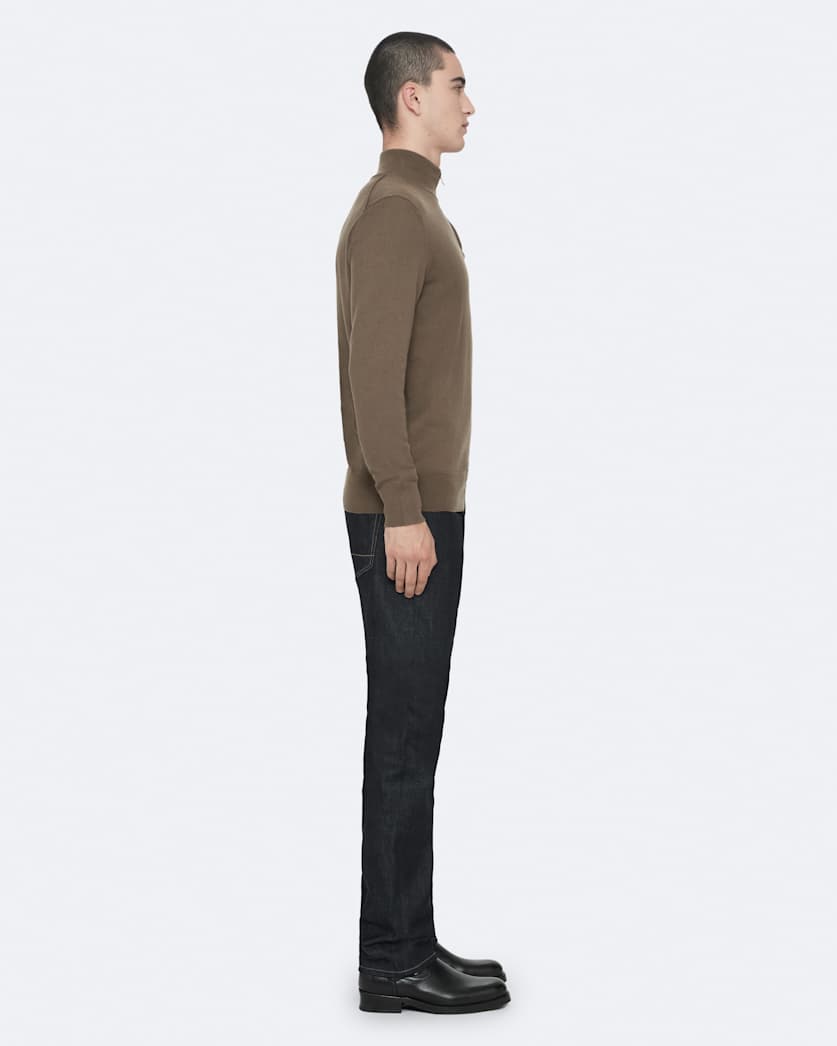 Kilburn Zip Funnel Neck Ramskull Jumper