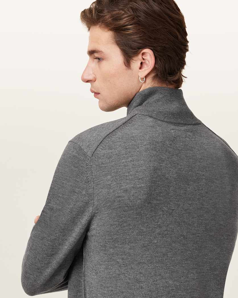 Kilburn Zip Funnel Neck Ramskull Jumper