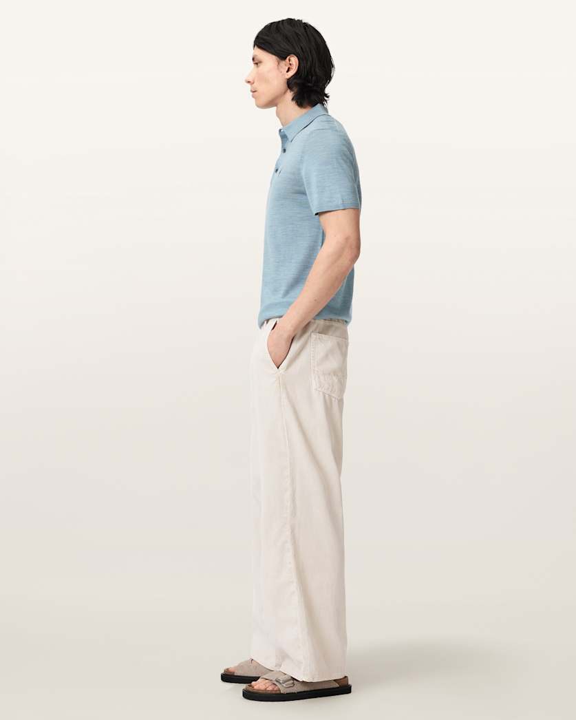 Mode Merino Short Sleeve Ramskull Polo Shirt